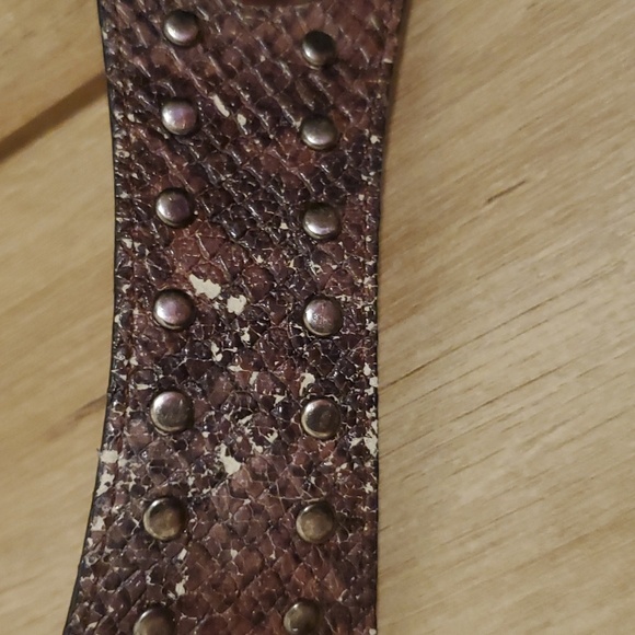 Guess Y2K Shoulder Bag Purple Snakeskin and Silver - Picture 4 of 6